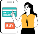 پیش‌نمایش فایل girl-is-buying-item-by-doing-card-payment-11186536 از پک تجارت موبایل
