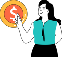 پیش‌نمایش فایل girl-is-doing-money-management-11186515 از پک تجارت موبایل