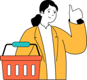 پیش‌نمایش فایل girl-is-doing-online-shopping-11186517 از پک تجارت موبایل