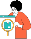 پیش‌نمایش فایل girl-searches-of-data-11186526 از پک تجارت موبایل