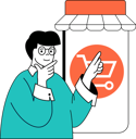 پیش‌نمایش فایل man-is-doing-shopping-on-internet-11186516 از پک تجارت موبایل