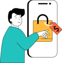 پیش‌نمایش فایل online-discount-shopping-11186532 از پک تجارت موبایل