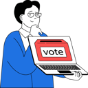 پیش‌نمایش فایل boy-gives-online-vote-to-party-11191446 از پک آنلاین و وتینگ