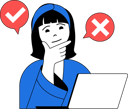 پیش‌نمایش فایل girl-is-confused-while-voting-11191448 از پک آنلاین و وتینگ