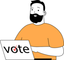 پیش‌نمایش فایل man-gives-his-precious-vote-11191424 از پک آنلاین و وتینگ
