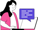 پیش‌نمایش فایل girl-chatting-on-computer-11193203 از پک برنامه‌نویسی