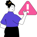 پیش‌نمایش فایل girl-with-warning-sign-11193224 از پک برنامه‌نویسی