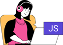 پیش‌نمایش فایل girl-working-on-java-script-code-11193210 از پک برنامه‌نویسی