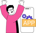 پیش‌نمایش فایل man-doing-mobile-application-development-11193214 از پک برنامه‌نویسی