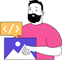 پیش‌نمایش فایل man-finding-image-source-code-11193197 از پک برنامه‌نویسی