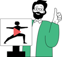 پیش‌نمایش فایل coach-is-showing-right-poses-for-yoga-11186420 از پک تناسب اندام