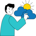 پیش‌نمایش فایل man-is-saving-cloud-energy-11186391 از پک اکولوژی