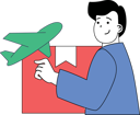 پیش‌نمایش فایل boy-is-sending-international-parcel-via-plane-11186257 از پک تحویل