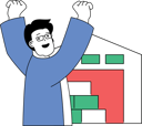 پیش‌نمایش فایل man-is-happy-due-to-arrival-of-delivery-on-time-11186253 از پک تحویل