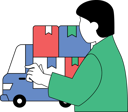 پیش‌نمایش فایل man-loads-his-parcel-in-delivery-truck-11186248 از پک تحویل
