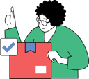 پیش‌نمایش فایل woman-is-checking-delivery-status-11186250 از پک تحویل