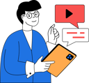 پیش‌نمایش فایل boy-sends-online-video-11186046 از پک رسانه‌های اجتماعی
