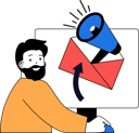 پیش‌نمایش فایل employee-is-doing-email-marekting-11186049 از پک رسانه‌های اجتماعی