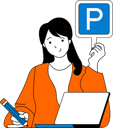 پیش‌نمایش فایل woman-holds-parking-signboard-11186082 از پک سفر