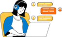 پیش‌نمایش فایل agent-gives-online-customer-support-11186090 از پک شبکه اجتماعی