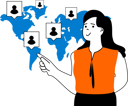 پیش‌نمایش فایل businesswoman-have-worldwide-employees-11186114 از پک شبکه اجتماعی