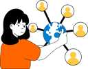 پیش‌نمایش فایل businesswoman-manages-her-employee-network-11186120 از پک شبکه اجتماعی