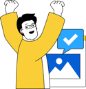 پیش‌نمایش فایل designer-is-happy-while-creating-images-11186144 از پک طراحی و توسعه