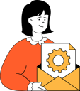 پیش‌نمایش فایل girl-doing-mail-management-11192480 از پک کسب و کار و امور مالی