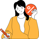 پیش‌نمایش فایل girl-getting-financial-discount-11192486 از پک کسب و کار و امور مالی