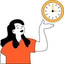 پیش‌نمایش فایل girl-showing-investment-time-11192476 از پک کسب و کار و امور مالی