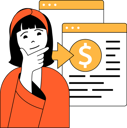 پیش‌نمایش فایل girl-thinking-about-finance-report-11192466 از پک کسب و کار و امور مالی