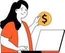 پیش‌نمایش فایل girl-working-on-laptop-11192478 از پک کسب و کار و امور مالی