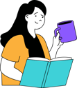 پیش‌نمایش فایل girl-drinking-coffee-while-reading-book-11191898 از پک مدرسه و یادگیری