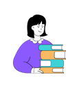 پیش‌نمایش فایل woman-holding-books-11191896 از پک مدرسه و یادگیری