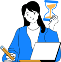 پیش‌نمایش فایل girl-working-at-office-and-making-business-plan-11192264 از پک مدیریت زمان