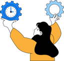پیش‌نمایش فایل girl-working-with-time-management-11192266 از پک مدیریت زمان