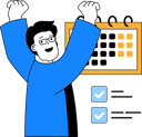 پیش‌نمایش فایل happy-man-with-task-planning-11192267 از پک مدیریت زمان