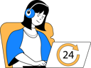 پیش‌نمایش فایل woman-working-in-call-centre-11192283 از پک مدیریت زمان