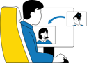 پیش‌نمایش فایل businessman-doing-employees-transfer-11192238 از پک کار تیمی
