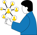 پیش‌نمایش فایل businessman-doing-online-team-meeting-11192256 از پک کار تیمی