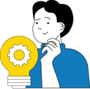 پیش‌نمایش فایل businessman-looking-for-business-idea-setting-11192234 از پک کار تیمی