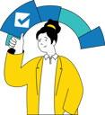پیش‌نمایش فایل businesswoman-checking-up-tasks-11192259 از پک کار تیمی