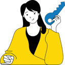 پیش‌نمایش فایل businesswoman-have-found-key-to-problems-11192250 از پک کار تیمی