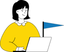 پیش‌نمایش فایل girl-working-for-target-achievement-11192245 از پک کار تیمی