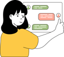 پیش‌نمایش فایل girl-analyzing-customer-response-11191742 از پک استخدام