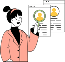 پیش‌نمایش فایل girl-finding-employee-profile-11191764 از پک استخدام