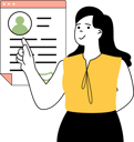 پیش‌نمایش فایل girl-selecting-employee-profile-11191755 از پک استخدام
