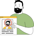 پیش‌نمایش فایل man-find-employee-profile-11191744 از پک استخدام