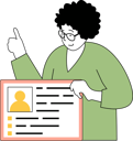 پیش‌نمایش فایل woman-checking-employee-profile-11191748 از پک استخدام