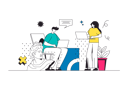 پیش‌نمایش فایل designer-team-creating-trending-digital-content-11878251 از پک متفرقه